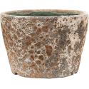 Baq Lava Couple straight M 25x25x17 cm Relic Rust Metal bloempot binnen