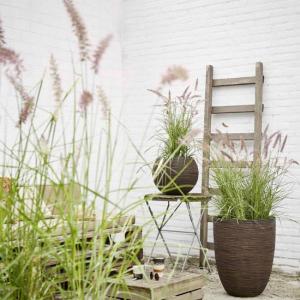 Capi Nature Rib NL bol M 38x38x33cm Bruin bloempot