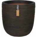 Capi Nature Rib NL pot L 54x54x52cm Bruin bloempot