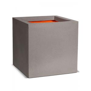 Capi Urban Smooth NL 50x50x50cm vierkante plantenbak lichtgrijs