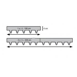 Borderrand cortenstaal 106 cm