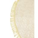 Tafelkleed rond 160cm beige met motief