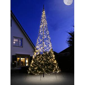 Fairybell licht kerstboom 600 cm 1200 LED warm wit exclusief mast