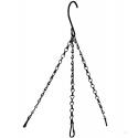 Ketting voor hanging basket zwart gecoat Ø 25 cm