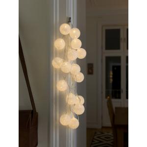 LED cotton balls lichtsnoer wit 6cm