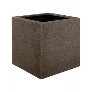 Luca Lifestyle Struttura M 40x40x40 cm vierkante plantenbak bruin