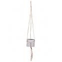 Capi Nature hanging cylinder 14 cm ivoor set van 4