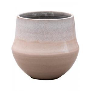 Pot Fusion Nude ronde bloempot voor binnen 24x22 cm bruin