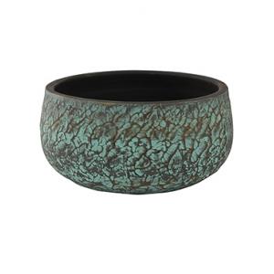 Bowl evi antiq bronze bloempot binnen 28 cm