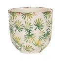 Bowl Grenada Light Green M 18x19 cm lichtgroene palm ronde bloempot voor binnen