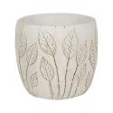 Pot Nantes White 18x15 cm witte ronde bloempot voor binnen