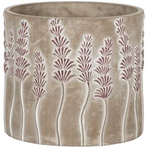 Pot Sault Purple 20x18 cm grijze ronde bloempot voor binnen