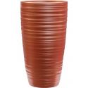 Pot Groove Partner Chic Stone Pearl Red 16x29 cm rode ronde bloempot voor binnen