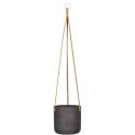 Pottery pots Rough Eco-line M 18x18 cm Charlie Black Washed hangpot