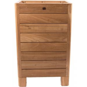 Houten plantenbak high M 50x34x80 cm naturel