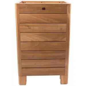 Houten plantenbak high L 76x42x98 cm naturel