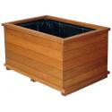 Houten plantenbak rectangle M 90x40x48 cm FSC