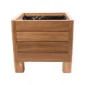 Houten plantenbak square S 50x50x45 cm naturel