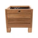 Houten plantenbak square L 90x90x80 cm naturel