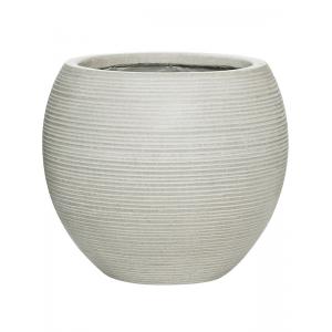 Pot Ridged Horizontal Abby M Cement 35x30 cm ronde bloempot