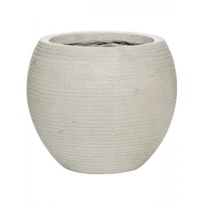 Pot Ridged Horizontal Abby S Cement 23x20 cm ronde bloempot