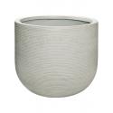 Pot Ridged Horizontal Cody L Cement 42x37 cm ronde bloempot