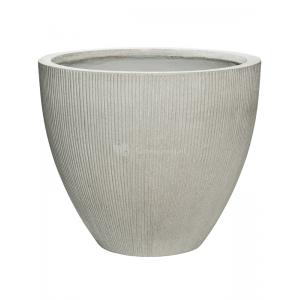 Pot Ridged Vertical Jesslyn S Cement 51x43 cm ronde bloempot