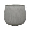 Pot Ridged Vertical Pax L Cement 55x48 cm ronde bloempot