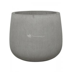 Pot Ridged Vertical Pax L Cement 55x48 cm ronde bloempot