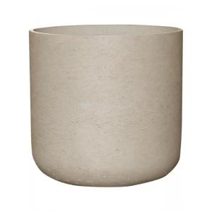 Pot Rough Charlie XXL Grey Washed Fiberclay 44x43 cm grijze ronde bloempot