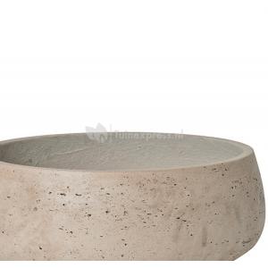 Bowl Rough Eileen L Grey Washed Fiberclay 35x13 cm grijze ronde lage bloempot