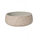 Bowl Rough Eileen S Grey Washed Fiberclay 24x9 cm grijze ronde lage bloempot