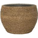 Bohemian Abby L Straw Grass ronde Rotan bloempot voor binnen 50x35 cm