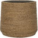 Bohemian Patt XL Straw Grass ronde Rotan bloempot voor binnen 49x41 cm