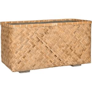 Bohemian Rafi M Bamboo rechthoekige beige plantenbak 80x40x31 cm