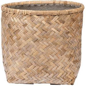 Bohemian Zayn XS Bamboo ronde beige bloempot 46x42,5cm binnen en buiten