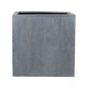 Pottery pots Naturel Block square M 50x50x50 cm grijs bloempot