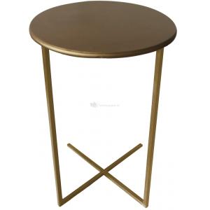 Xavi plantentafeltje gouden sidetable metaal 35x60 cm