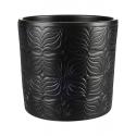 Pot Sil Matt Black 13x13 cm ronde zwarte bloempot voor binnen