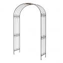 York zwart roest 140x40x234 cm metalen rozenboog