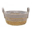 Bowl Hayden Swirl Plantenmand L 27x12 cm grijs