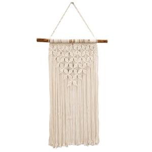 Wandhanger Xana Macrame L 50x80 cm créme witte muurdecoratie