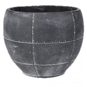 Ter Steege Detroit earth pot 18x18x14 cm Grey bloempot binnen