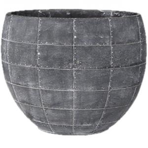 Ter Steege Detroit earth planter 29x16x24 cm Grey bloempot binnen