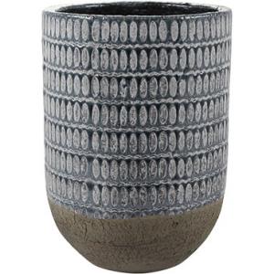 Hoge pot Elin denim bloempot binnen 19 cm