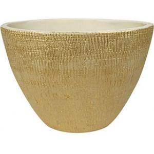 Planter Ryan Shiny Sand 33 cm ovale bloempot binnen ovaal