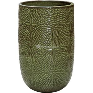 Blaze Schuur maniac Ter Steege Hoge Pot Marly Green ronde groene bloempot voor binnen en buiten  47x70 cm | Plantenwinkel.nl