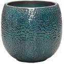 Pot Marly Ocean Blue ronde blauwe bloempot voor binnen en buiten 30x28 cm