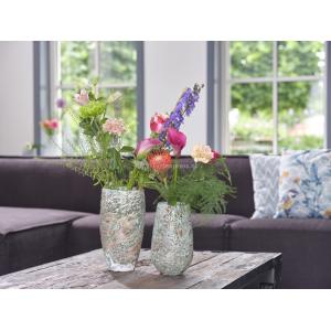 Vase Aya partner ice green glazen vaas 13 cm